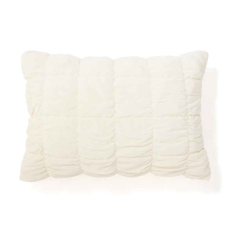 Warmy Square Quilt Pillowcase 700X500Mm Ivory