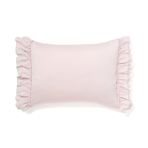 Fuwaro Cooling Pillow Cover  Frill Pink