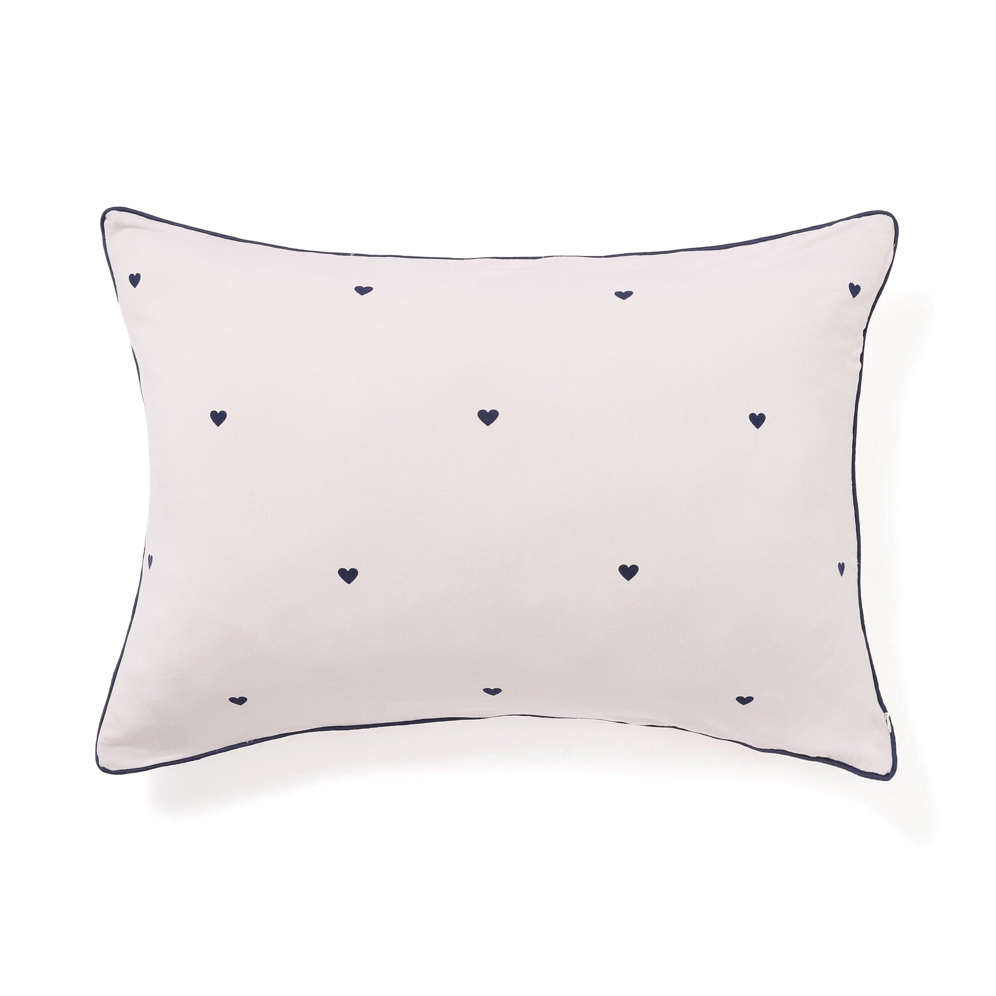 Fuwaro Cooling Pillow Cover Heart  Pink X Navy
