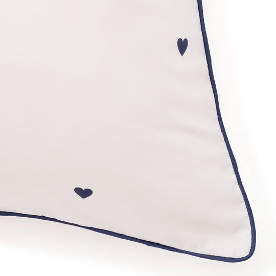 Fuwaro Cooling Pillow Cover Heart  Pink X Navy