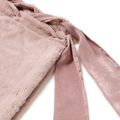 Warmy Ribbon Comforter  Case Single Pink