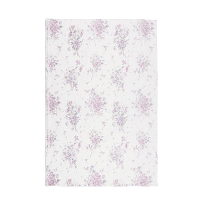 WARMY Botanical Flower Comforter Case Double Pink