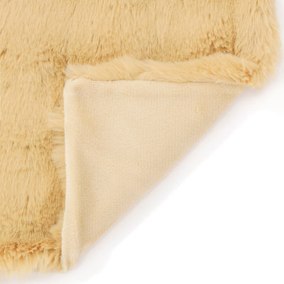 Warmy Pokomoko Fur Duvet Cover Single Yellow