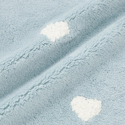 Warmy Heart Duvet Cover Double Blue