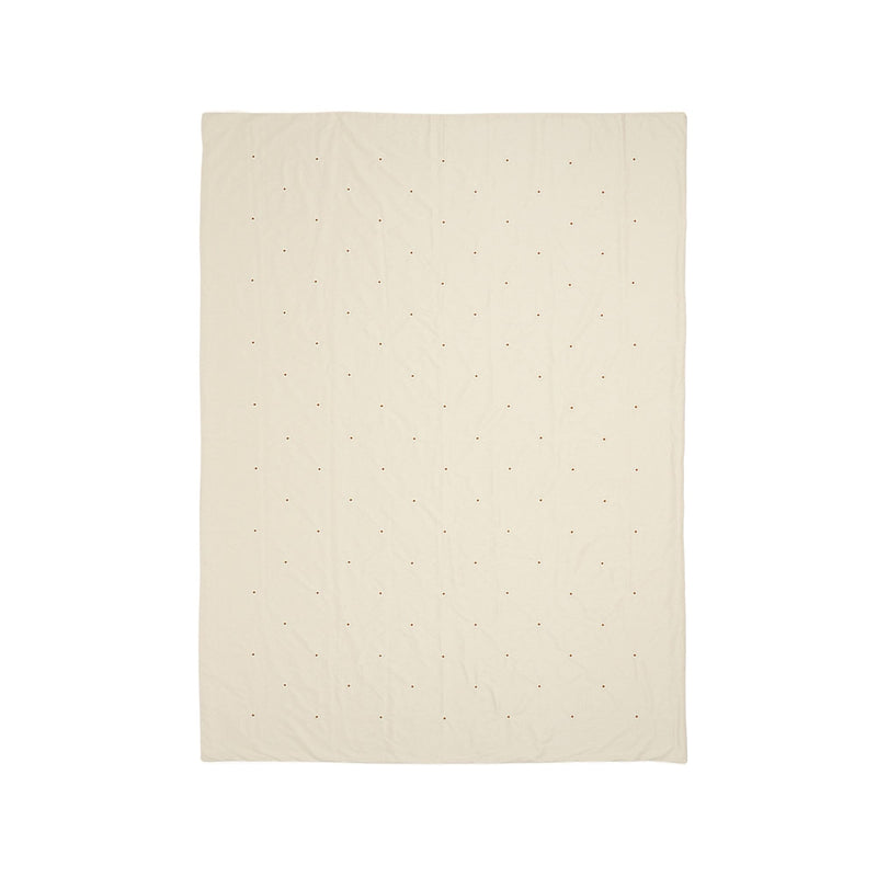 Daisy Embroidery Comforter Case Double Ivory