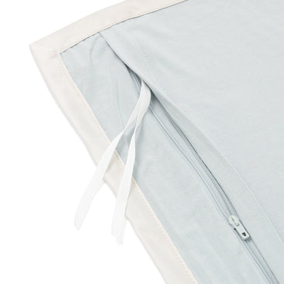 Cica Satin Ribbon Duvet Cover Single Blue