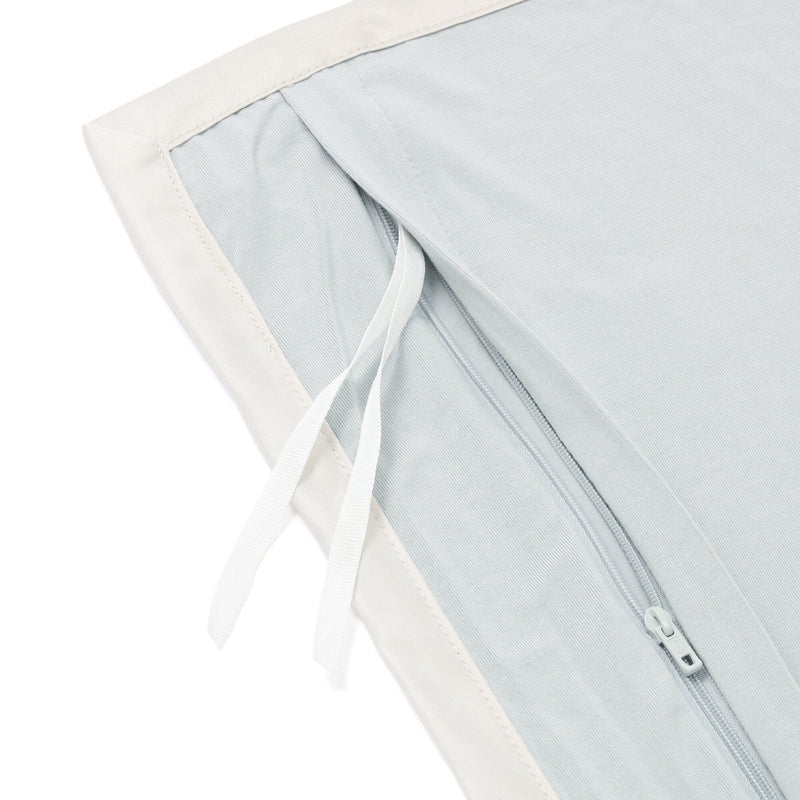 Cica Satin Ribbon Duvet Cover Single Blue