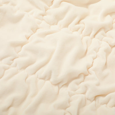 Warmy Square Quilt Duvet Cover Single Ivory