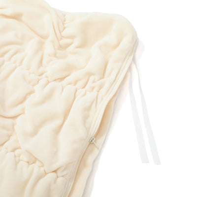 Warmy Square Quilt Duvet Cover Double Ivory