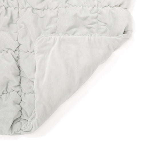 Warmy Square Quilt Duvet Cover Double Gray