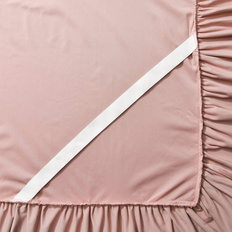 Warmy Bed Skirt Double Pink
