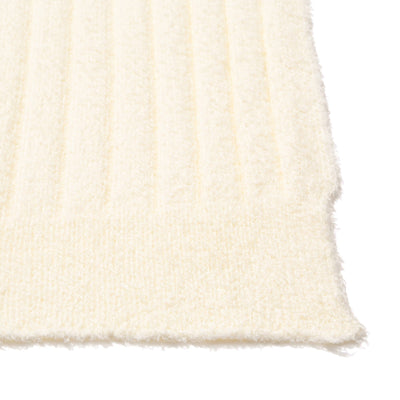 Melty Knit Throw 100X170 White