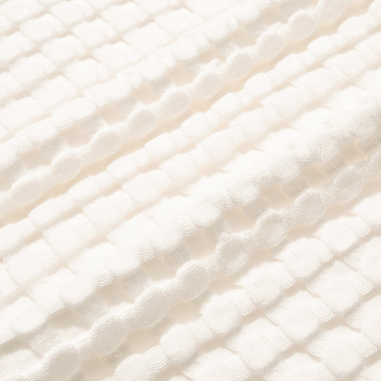 Smoothy Waffle Throw 130X170 White