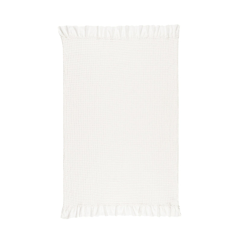 Smoothy Waffle Throw 130X170 White