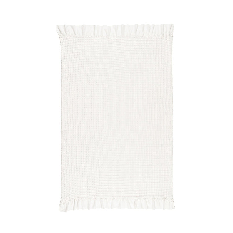 Smoothy Waffle Throw 130X170 White