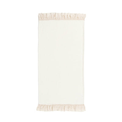 Fuwamoko Frill Throw (Knee Blanket) 1500 x 800 Ivory