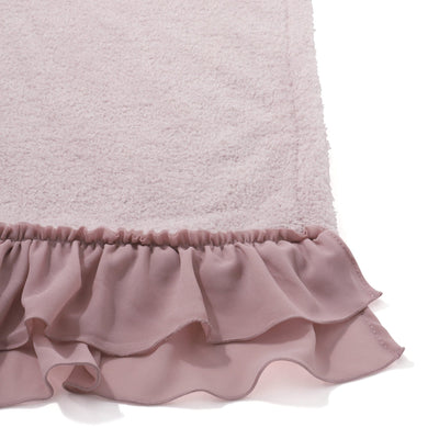 Fuwamoko Frill Throw (Knee Blanket) 1500 x 800 Pink