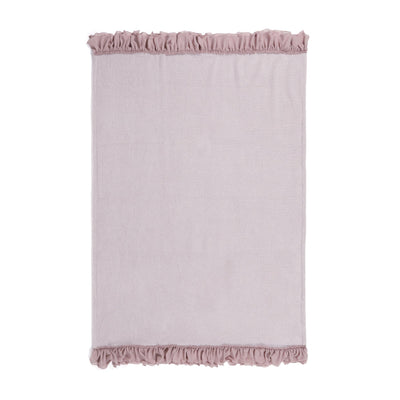 Fuwamoko frill throw (lap blanket) 1700 x 1300 Pink