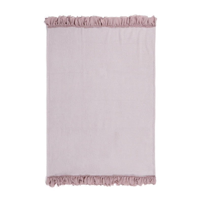 Fuwamoko frill throw (lap blanket) 1700 x 1300 Pink