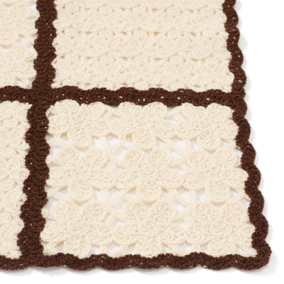 Autumn Flower Crochet Throw (1000x1500mm) Ivory
