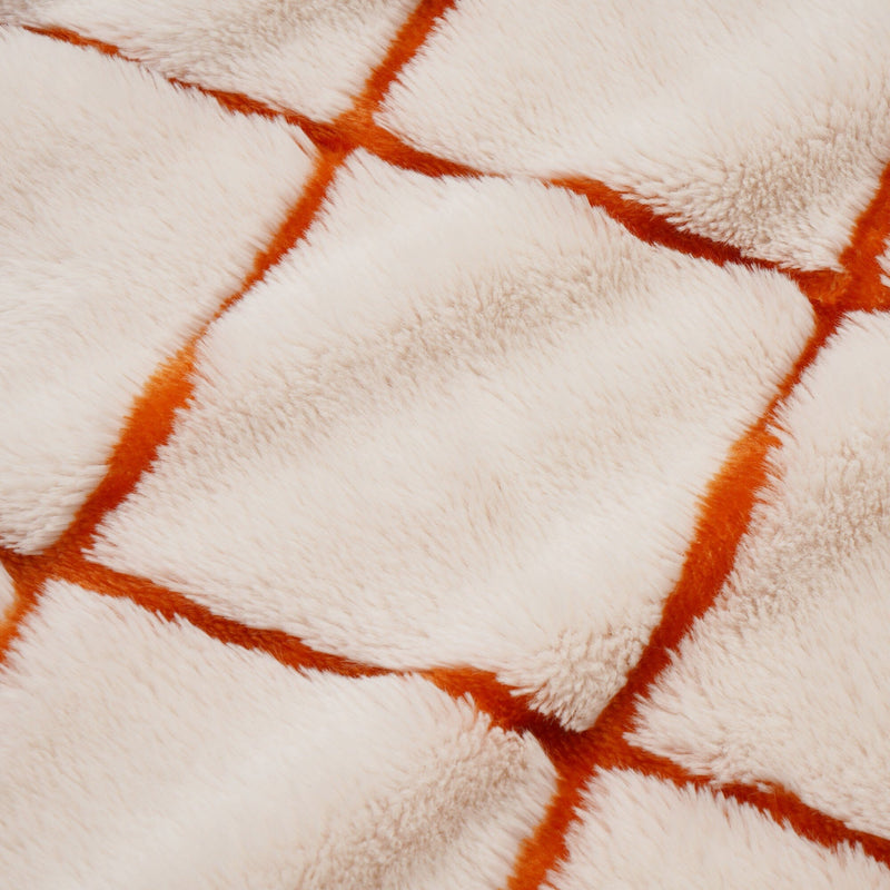 Fur Throw  1700 X 1300 Orange