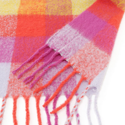 Mohair Style Check Throw  1700 X 1300 Multi