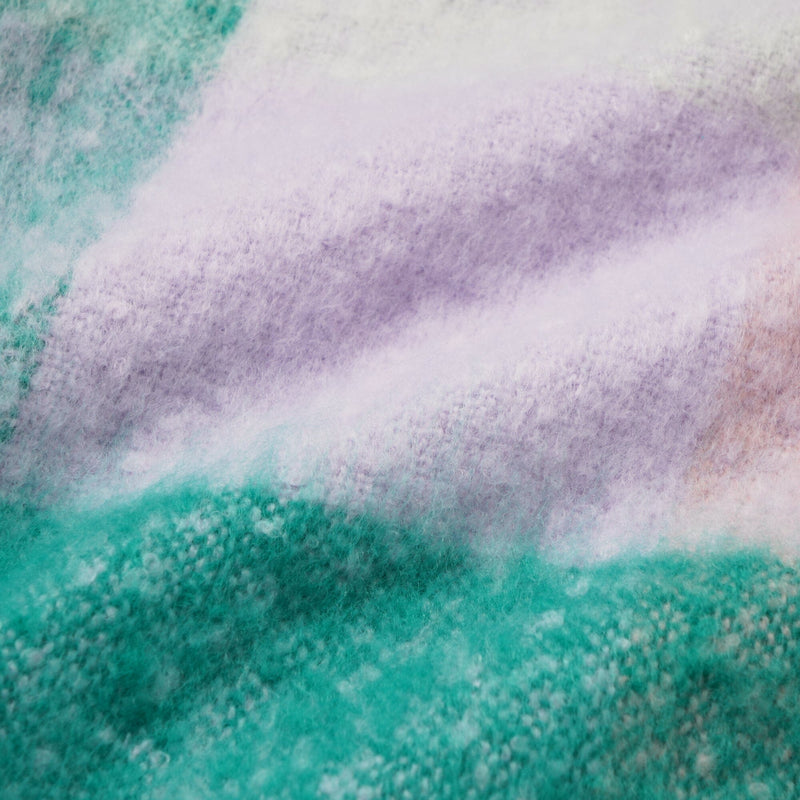 Mohair Style Check Throw  1700 X 1300 Pink