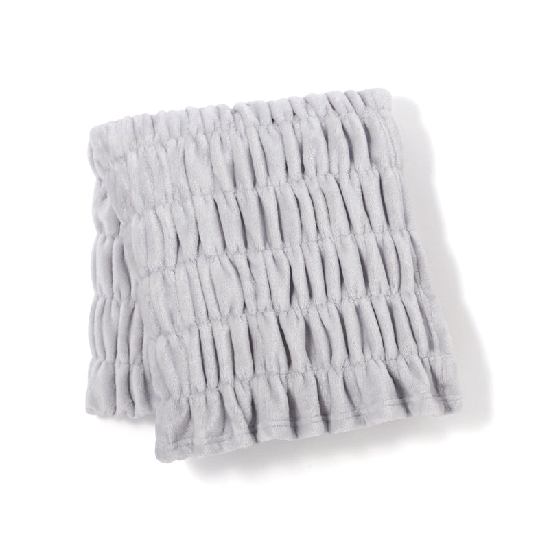 Fluffy Ripple Throw 1500 X 800 Gray
