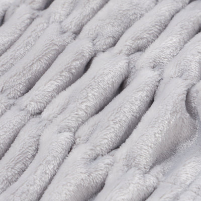 Fluffy Ripple Throw 1500 X 800 Gray