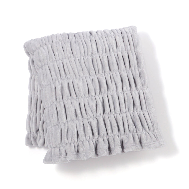 Fluffy Ripple Throw  1700 X 1300 Gray