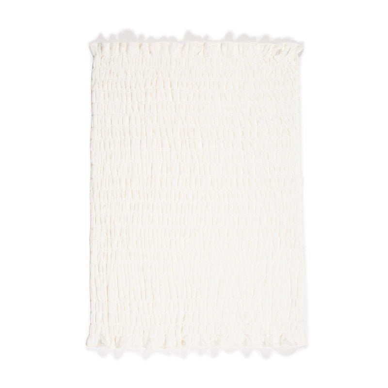 Fluffy Ripple Throw  1700 X 1300 Ivory