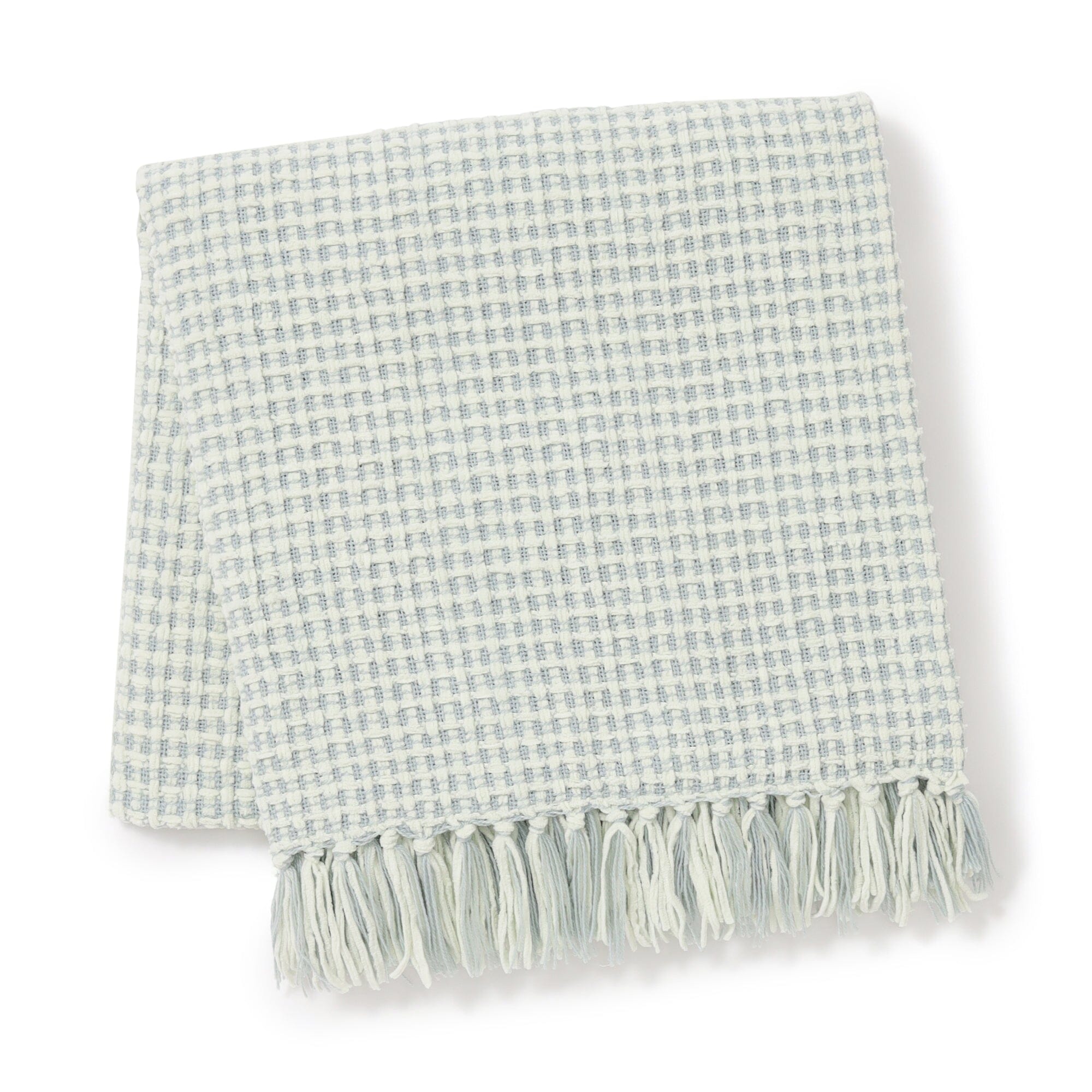 Soft Chenille Throw 1700 X 1300 Light Green X Light Blue