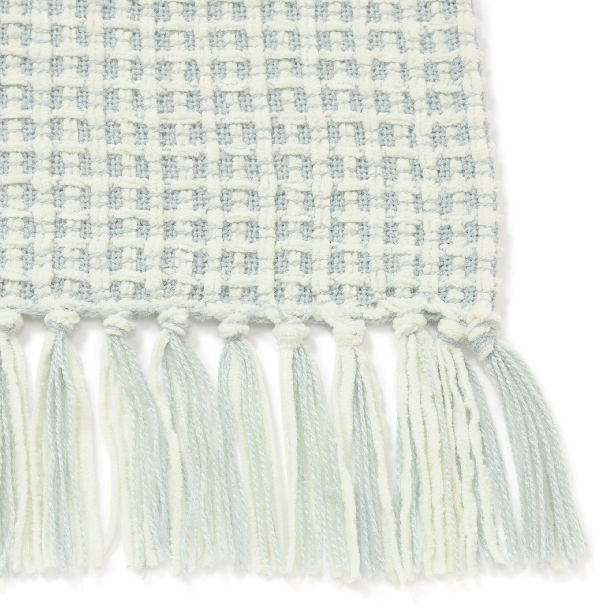Soft Chenille Throw 1700 X 1300 Light Green X Light Blue
