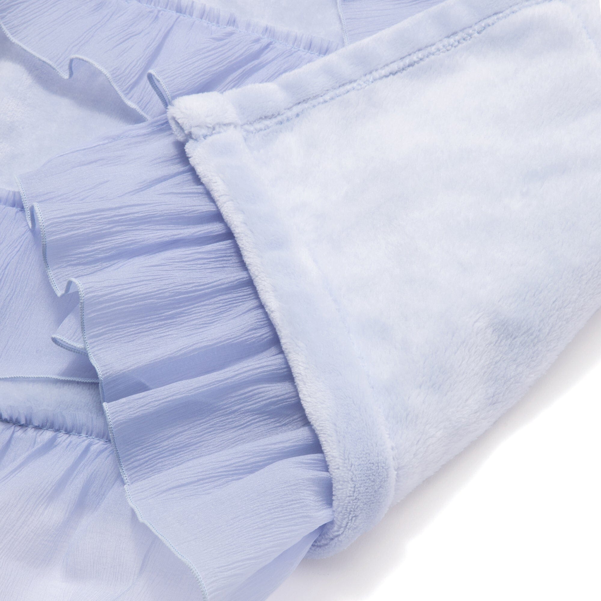 Smooth Frill Throw Medium 1700 X 1300 Light Blue