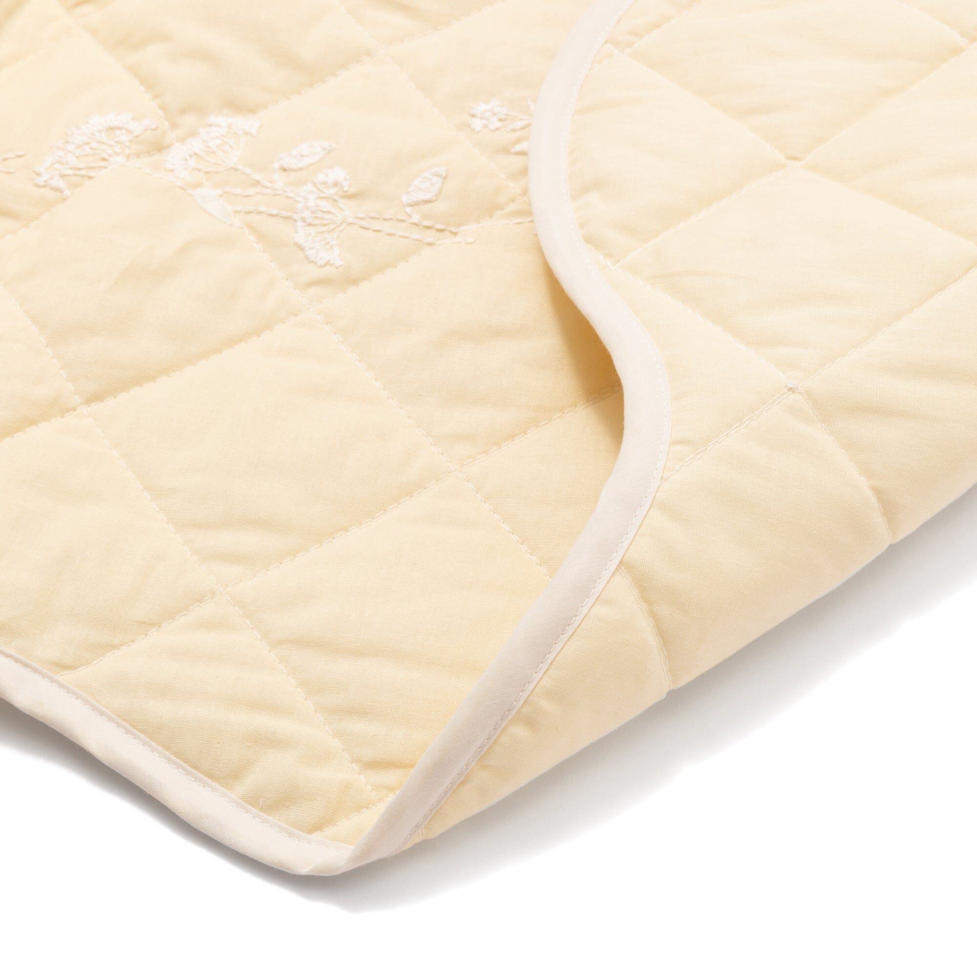Multi Cover Embroidery Scallop Pattern Large Yellow