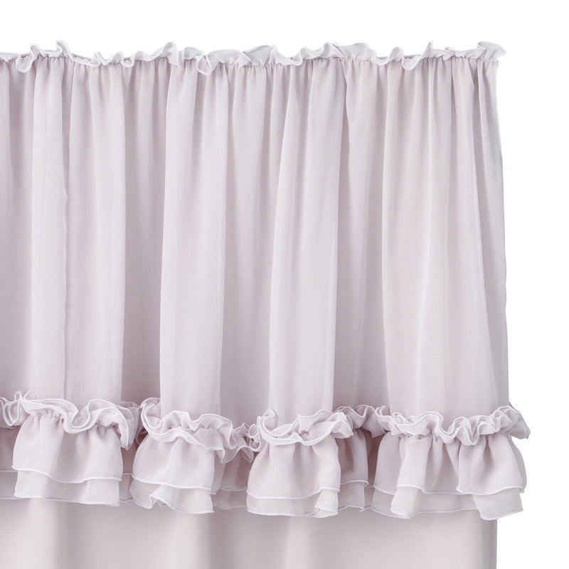 Frill Valance Curtain 1350 x 1000  Light Pink