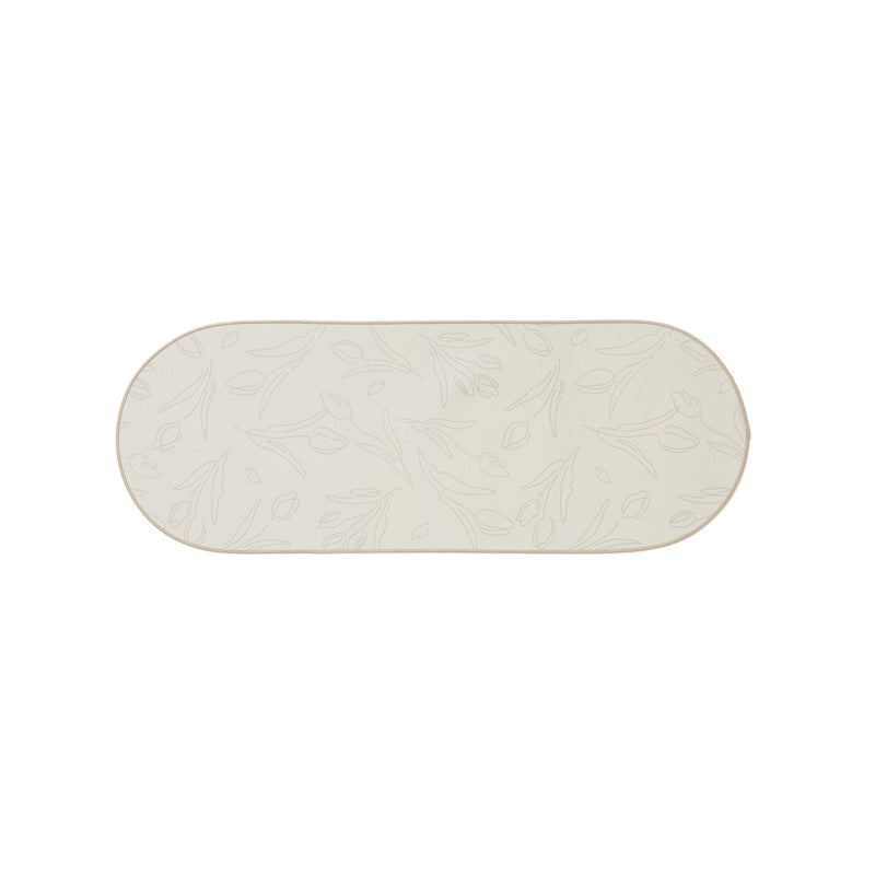 Oval Print Kitchen Mat S Tulip