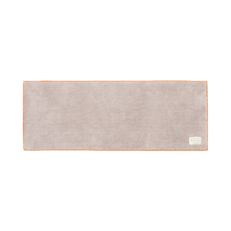 Bicolor Kitchen Mat S Beige x Orange