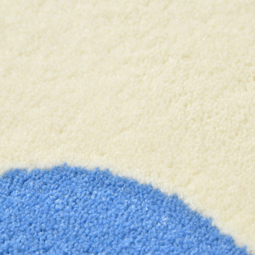 Dots Frame Mat 800 X 500 Ivory X Blue