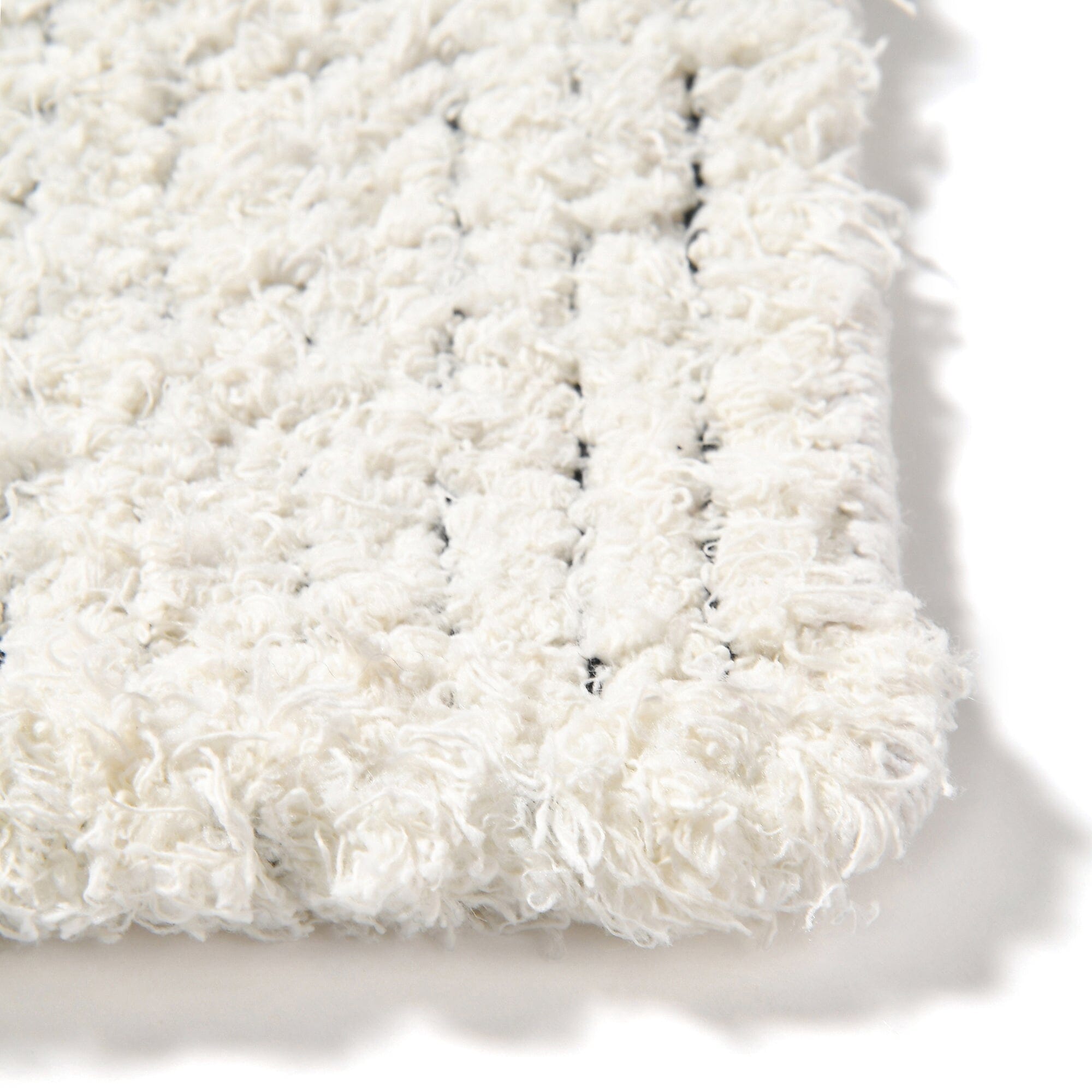 Shaggy Cotton Mat 800 X 500 White