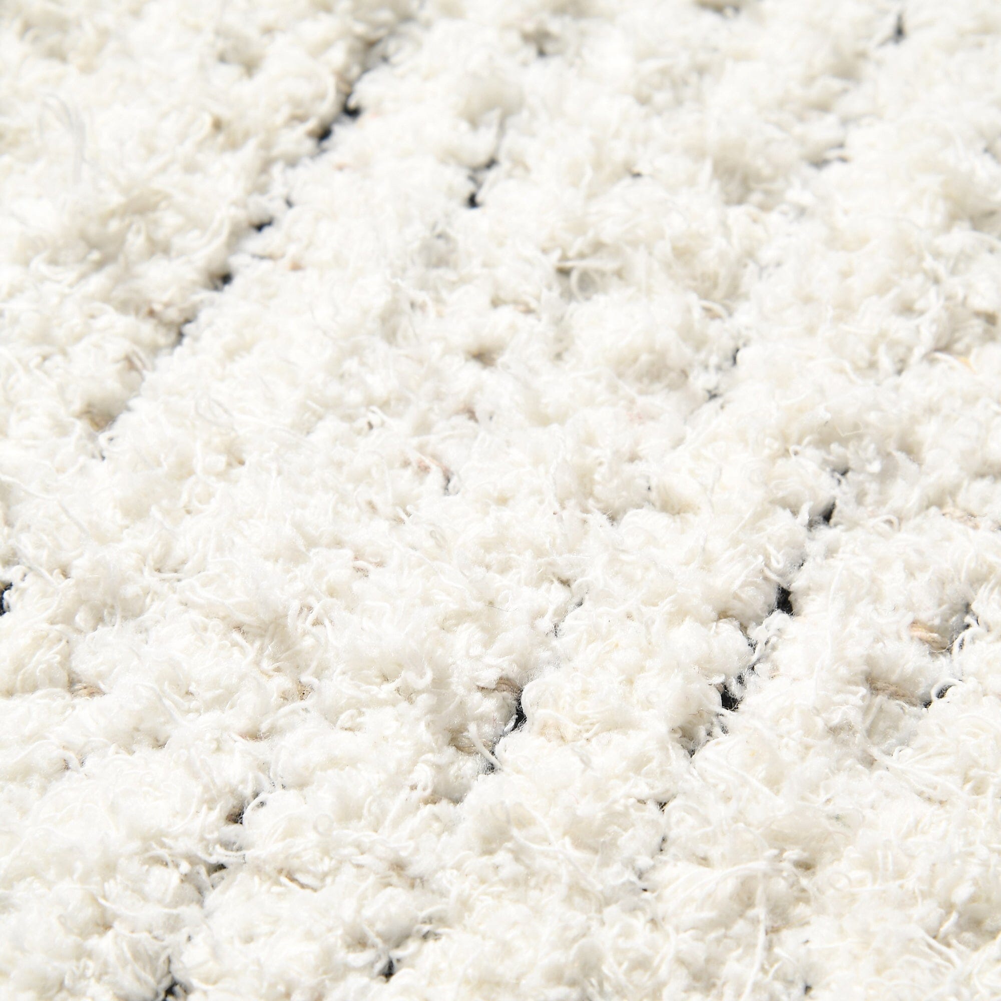 Shaggy Cotton Mat 800 X 500 White