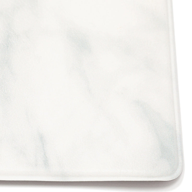 Pvc Kitchen Mat Marble Size 2 White