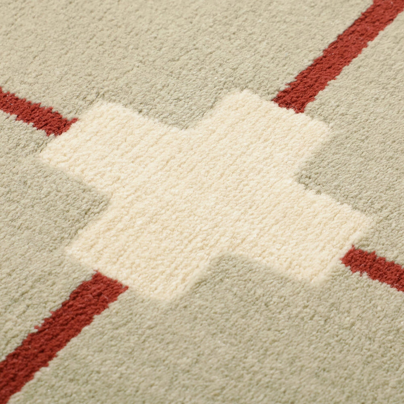 Mitte Rug Cross Check Medium 2000X1400 Green