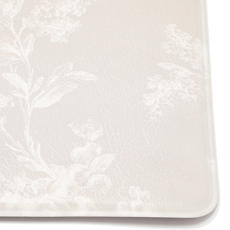 PVC Kitchen Mat Classic Flower Medium Beige