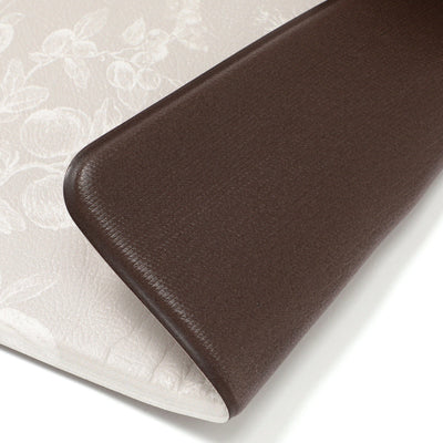 PVC Kitchen Mat Classic Flower Medium Beige