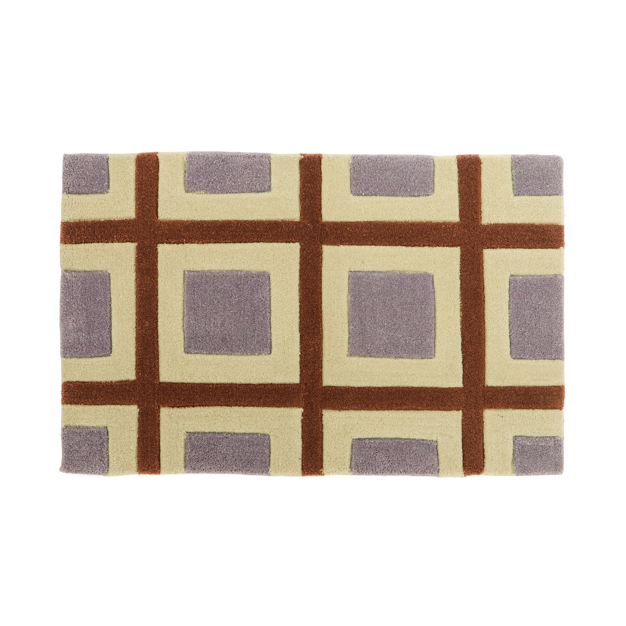 Geometry Mat 800X500 Purple X Brown