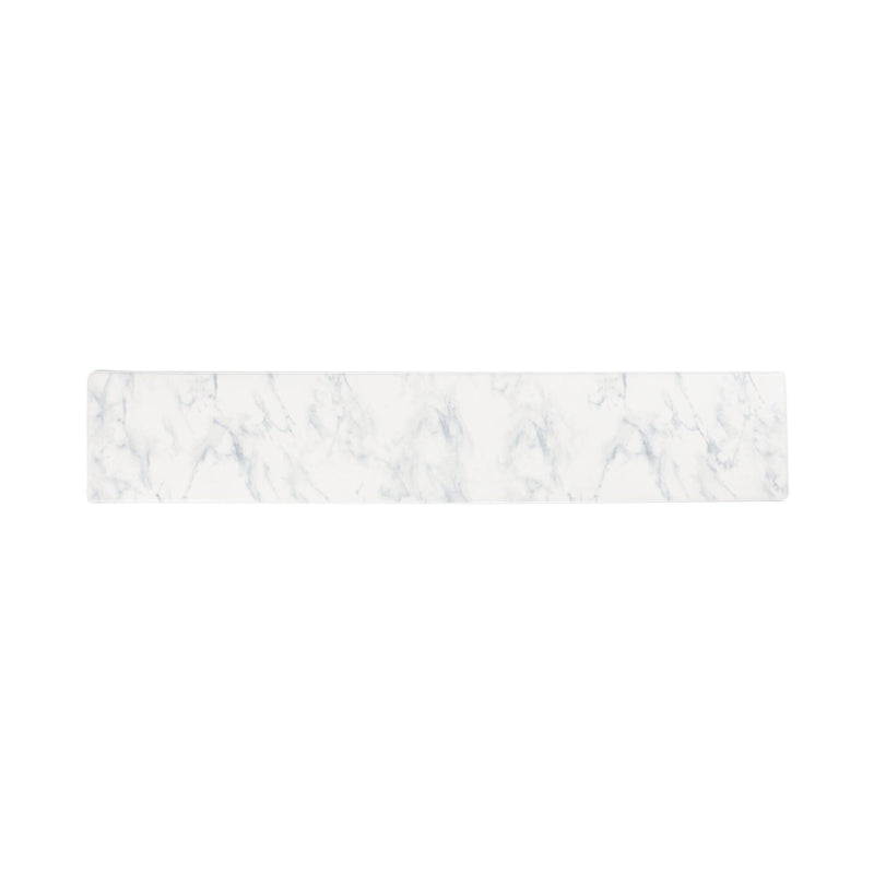 Pvc Kitchen Mat Marble 2 L White