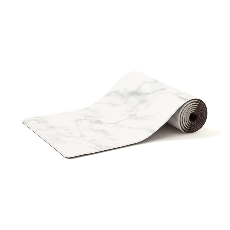 Pvc Kitchen Mat Marble 2 L White