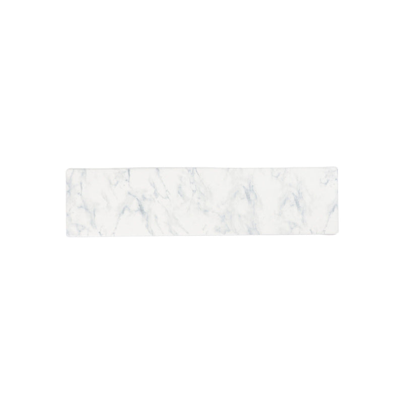Pvc Kitchen Mat Marble 2M White