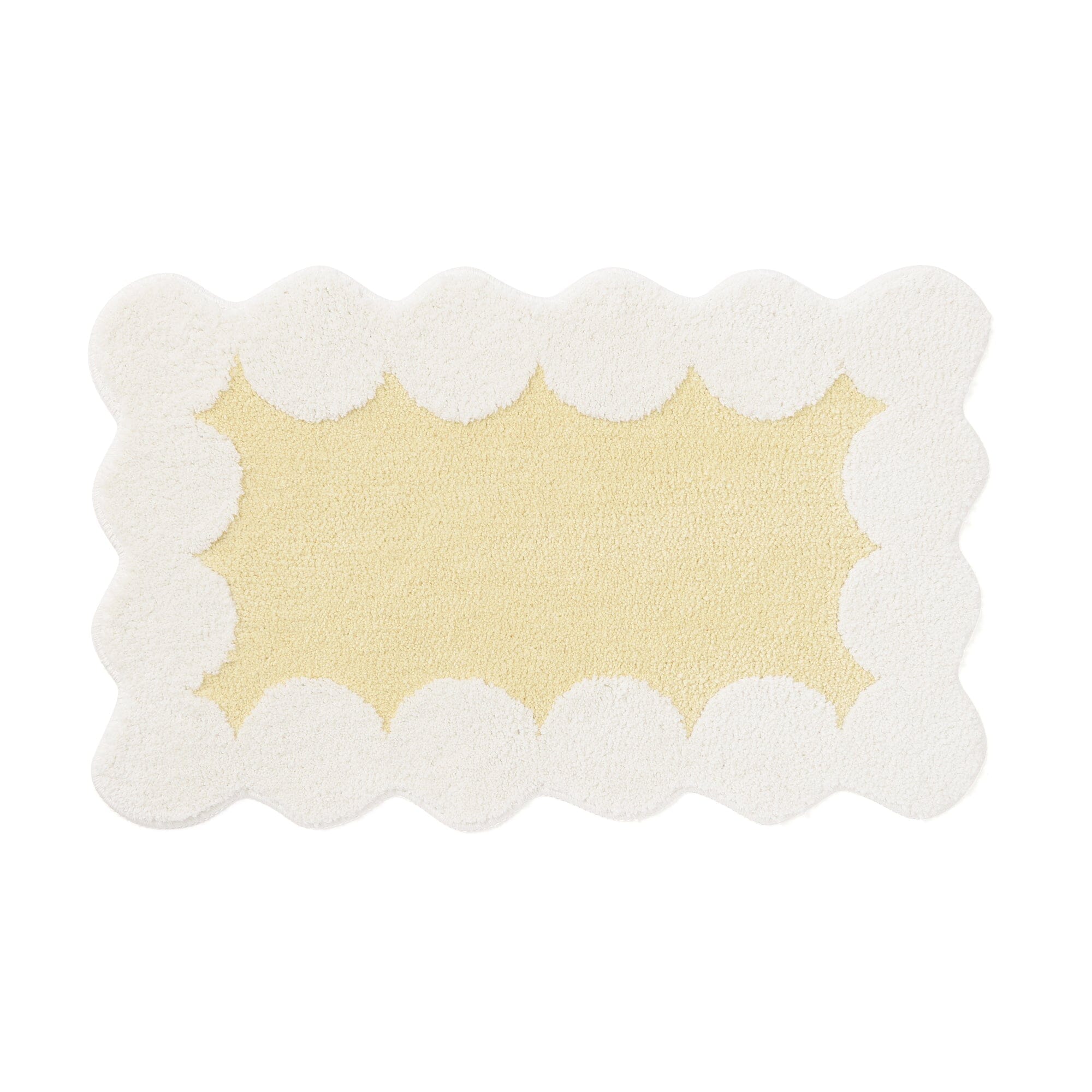 Dot Frame Mat 830 X 520 Yellow X Ivory